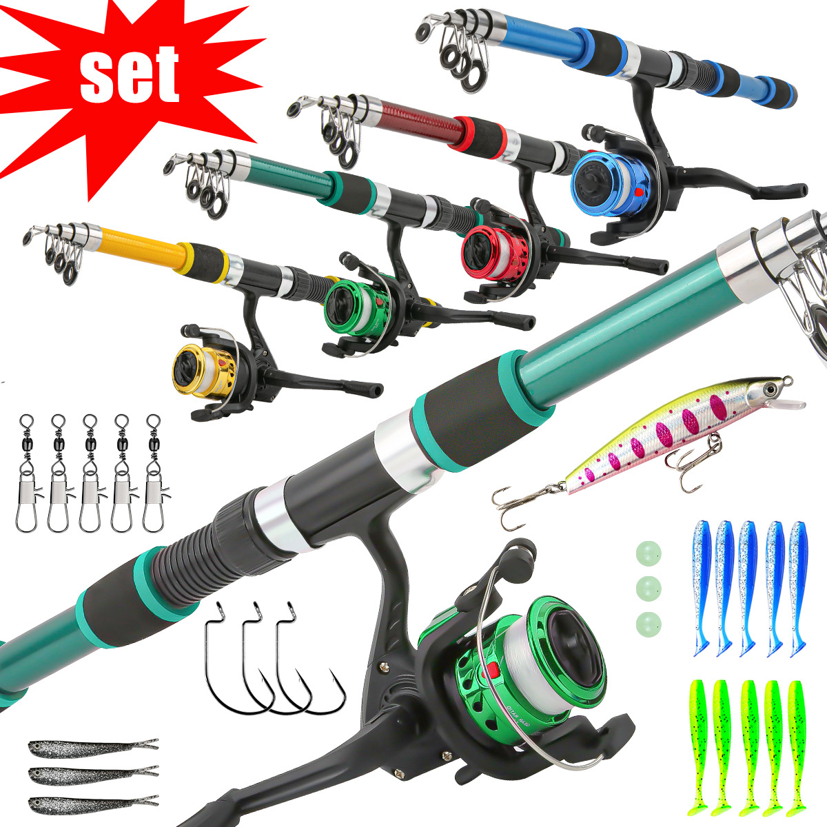 Kinder Telescopische Hengelset - Fishing Boat Fiberglass recensie en prijs