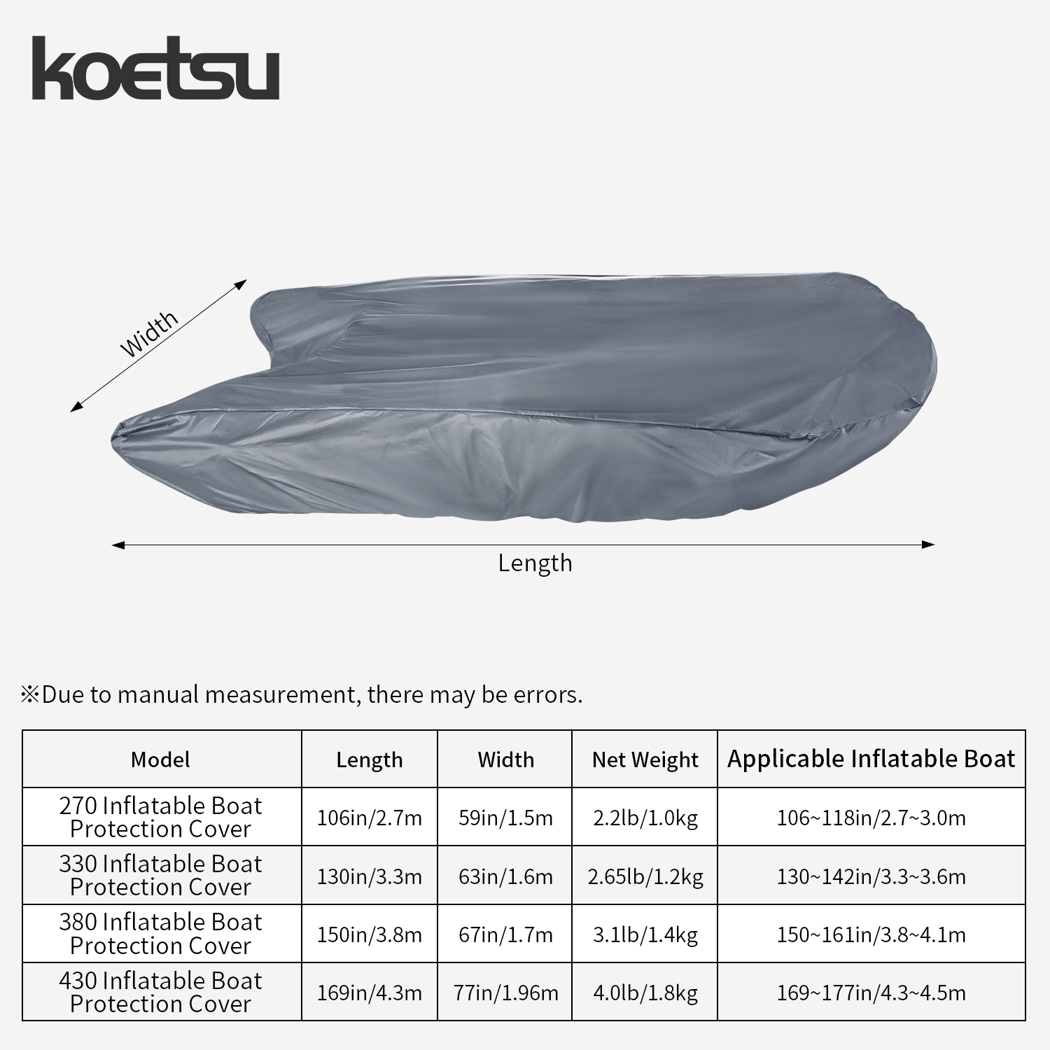 KOETSU 420D Marine Grade Anti- - Fishing Boat Cover recensie en prijs